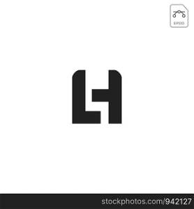 initial LH logo design or icon vector element isolated. initial LH logo design or icon vector isolated