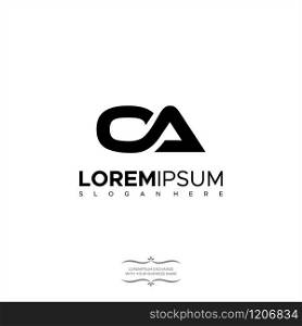 Initial Logo Letter CA C A Vector Element Design Symbols Logo
