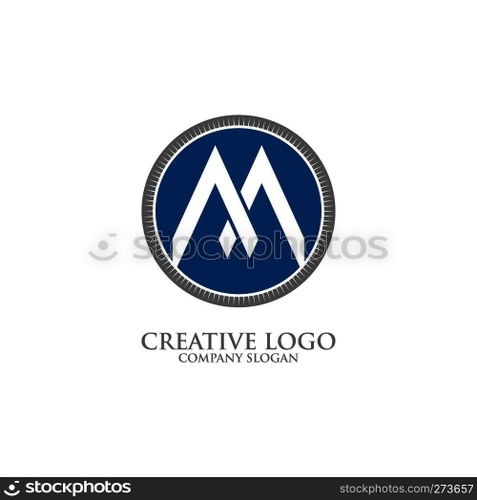 initial M logo template