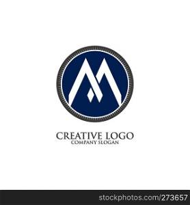 initial M logo template