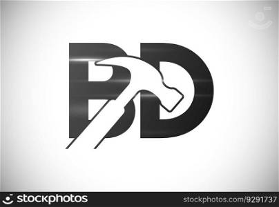 Initial Monogram Letter B D Logo Design. Graphic Alphabet Symbol For Corporate Business Identity