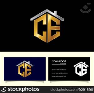 Initial Monogram Letter C E Logo Design. Graphic Alphabet Symbol For Corporate Business Identity