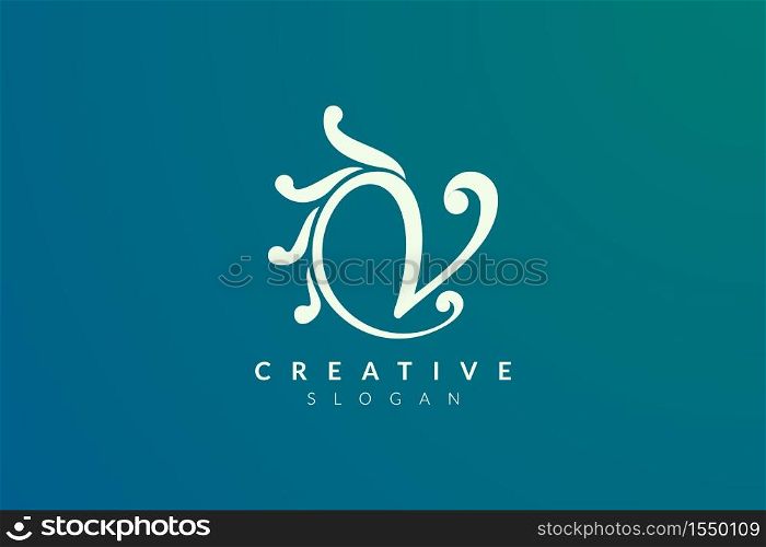 Initial monogram logo design letter V. Simple and modern vector design for business brand and product