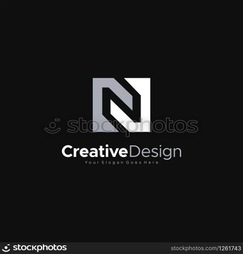 Initial N Letter abstract Logo Template Design Vector, Emblem, Design Concept, Creative Symbol, Icon Creative Design