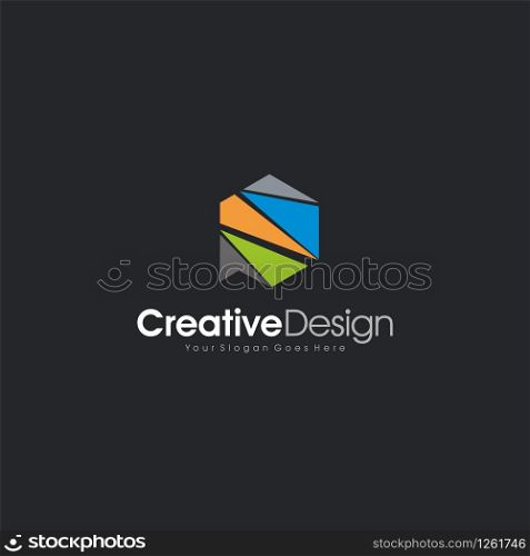 Initial P Letter Abstract Logo Template Design Icon Creative Design