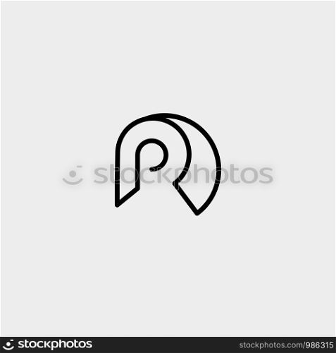 Initial P Paper Logo Template Vector Design Illustration. Initial P Paper Logo Template Vector Design