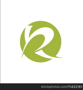initial R logo vector rounded