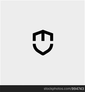 Initial T M Shield Logo Template Vector Design Guard Icon. Initial T M Shield Logo Template Vector Design