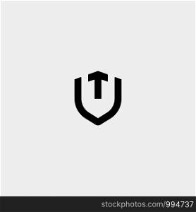 Initial T Shield Logo Template Vector Design Guard Icon. Initial T Shield Logo Template Vector Design