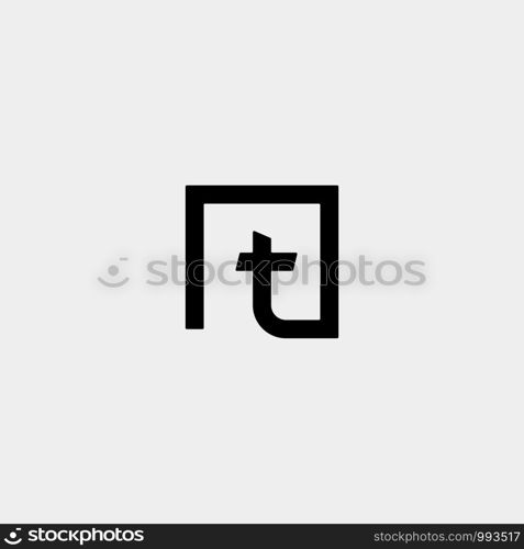 Initial T Simple Logo Template Vector Design Icon. Initial T Simple Logo Template Vector Design