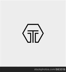 Initial T Simple Logo Template Vector Design Icon. Initial T Simple Logo Template Vector Design