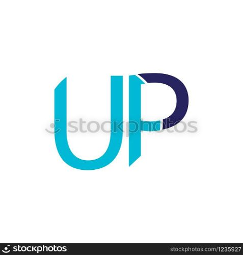 initial up logo vector