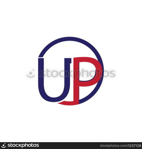 initial up logo vector