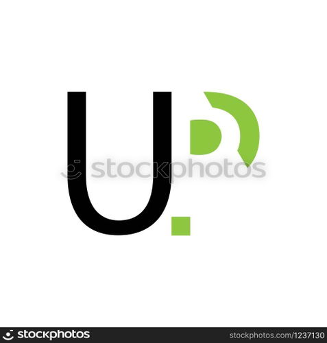 initial up logo vector