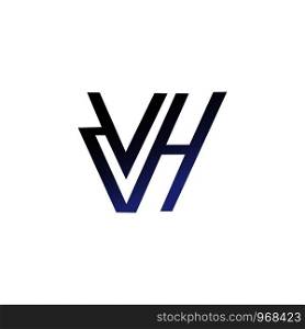 initial V logo template