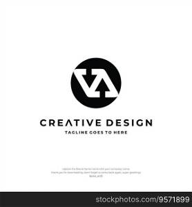 Initial VA logo Letter Design Creative