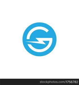 initials G logo icon Vector design template