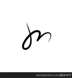 initials j and m jm logo signature icon design