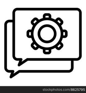 Initiative chat thinking icon outline vector. Critical think. Mind business. Initiative chat thinking icon outline vector. Critical think