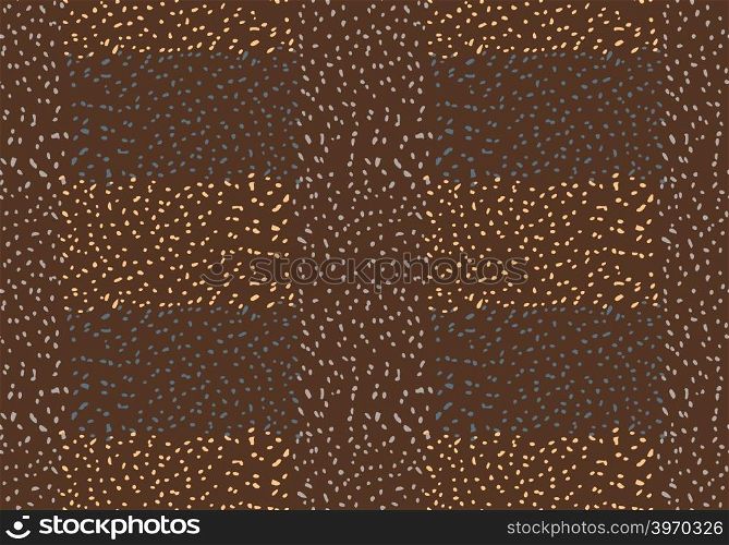 Ink dotted brown.Hand drawn with ink seamless background.Modern hipster style design.