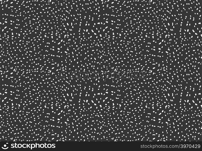 Ink dotted white on black.Hand drawn with ink seamless background.Modern hipster style design.