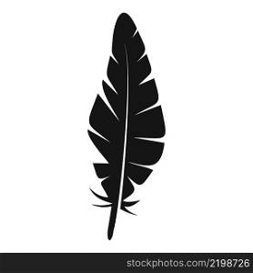Ink feather icon simple vector. Bird pen. Plume art. Ink feather icon simple vector. Bird pen