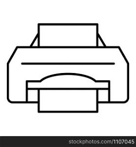 Ink jet printer icon. Outline ink jet printer vector icon for web design isolated on white background. Ink jet printer icon, outline style