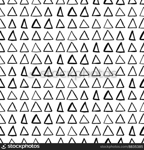 Ink pattern with triangles vector image