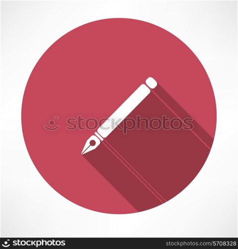 ink pen icon. Flat modern style vector illustration