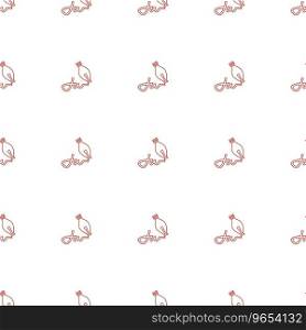 Ink pen icon pattern seamless white background Vector Image