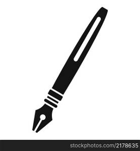 Ink pen icon simple vector. Hand letter. Message pencil. Ink pen icon simple vector. Hand letter