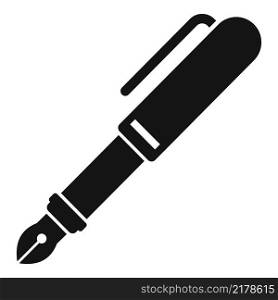 Ink pen icon simple vector. Text write. Hand pencil. Ink pen icon simple vector. Text write
