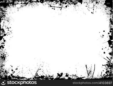 Ink splat illustrated background with room to add copy