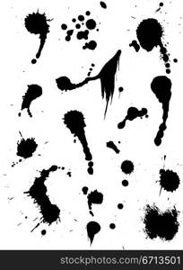 Ink splats