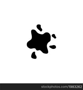 Ink Spot, Paint Stain, Liquid Splash. Flat Vector Icon illustration. Simple black symbol on white background. Ink Spot, Paint Stain, Liquid Splash sign design template for web and mobile UI element. Ink Spot, Paint Stain, Liquid Splash. Flat Vector Icon illustration. Simple black symbol on white background. Ink Spot, Paint Stain, Liquid Splash sign design template for web and mobile UI element.