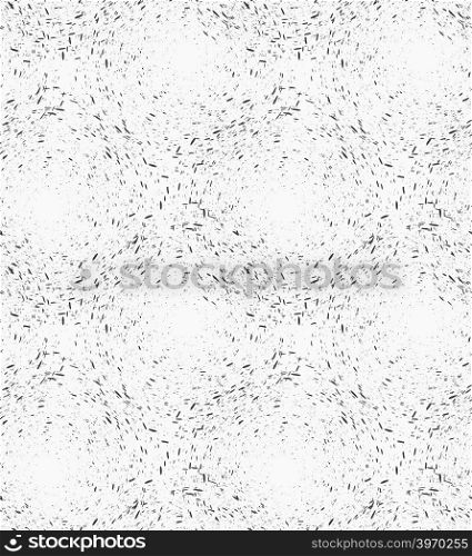 Inked rough textured circles on white.Hand drawn with ink seamless background.Monochrome rough texture.