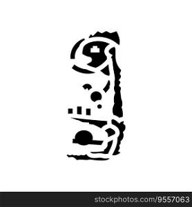 inner alchemy taoism glyph icon vector. inner alchemy taoism sign. isolated symbol illustration. inner alchemy taoism glyph icon vector illustration