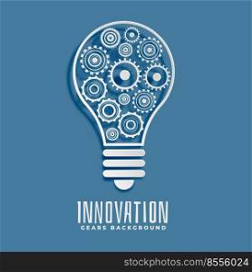 innovation and idea bub and gears background