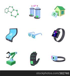 Innovation icons set. Cartoon illustration of 9 innovation vector icons for web. Innovation icons set, cartoon style
