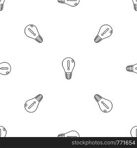 Innovation idea bulb pattern seamless vector repeat geometric for any web design. Innovation idea bulb pattern seamless vector