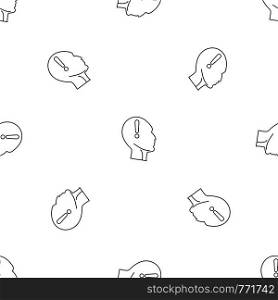 Innovation thinking pattern seamless vector repeat geometric for any web design. Innovation thinking pattern seamless vector