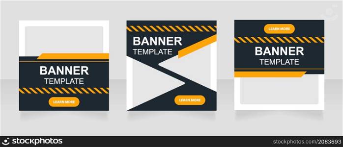 Innovative technology promotion web banner design template. Vector flyer with text space. Advertising placard with customized copyspace. Printable poster for advertising. Arial font used. Innovative technology promotion web banner design template
