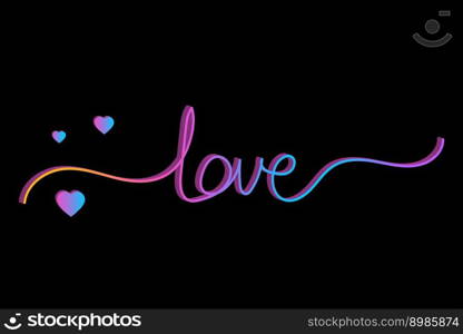 Inscription love black background. Vector illustration. EPS 10.. Inscription love black background. Vector illustration.