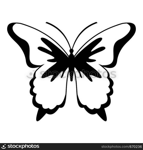 Insect butterfly icon. Simple illustration of insect butterfly vector icon for web. Insect butterfly icon, simple style.