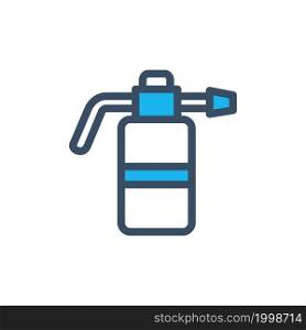 insecticide spray icon flat design