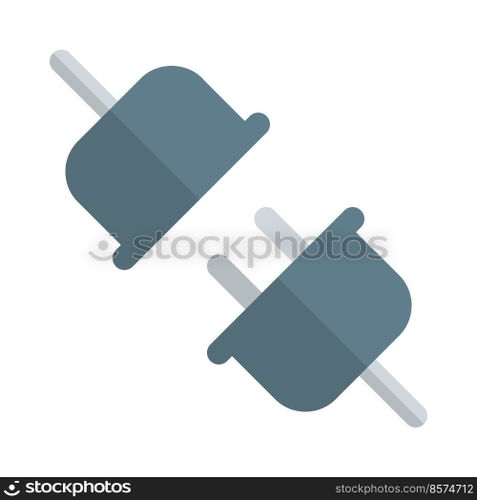 Inserting plug into the socket securely.