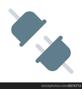 Inserting plug into the socket securely.