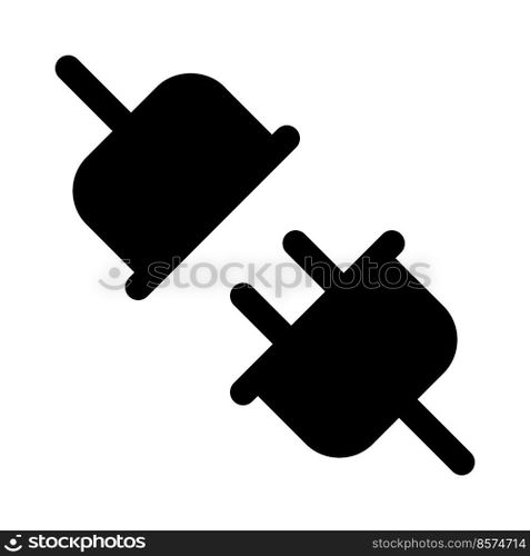 Inserting plug into the socket securely.