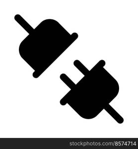 Inserting plug into the socket securely.