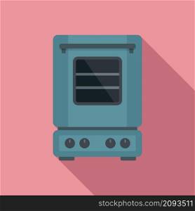 Inside convection oven icon flat vector. Turbo fan oven. Kitchen stove. Inside convection oven icon flat vector. Turbo fan oven